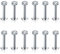 HAMKU 12Pcs Helix Piercings Chirurgenstahl Piercing Ohr Conch Piercing Nasenpiercing Tragus Piercing lippenpiercing labret Piercing Studs für Frauen Männer
