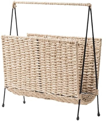 Cesta de almacenamiento para revistas, libros, periódicos, sala de estar, oficina, escritorio, decoración del hogar, oficina, accesorio