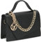 CAPRICE Damen Henkeltasche aus Leder Klein, Schwarz (Black Nappa), 1