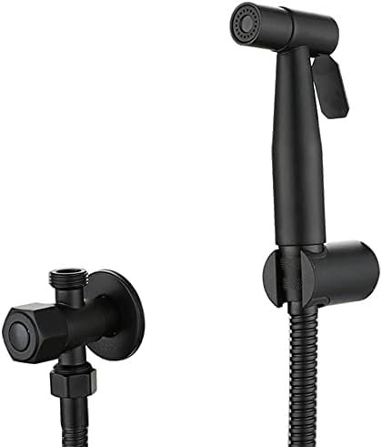 Bidet-Sprüher Für Toilette Mit Einzelnem Kaltwassermischer, Schwarzer Edelstahl-Einhand-WC-Bidet-Sprüher-Wasserhahn-Set, Für Badezimmer-B,B