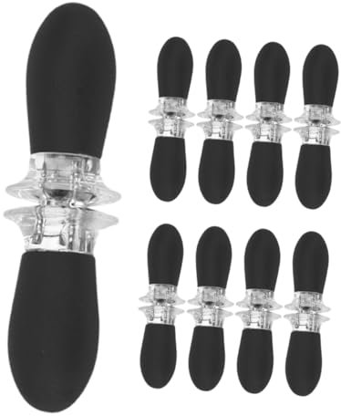 VANZACK 9paires Supports à Épis De Maïs Silicone Et Acier Inoxydable Brochettes Pratiques Pour Barbecue Et Usage Quotidien Avec Verrouillage De Sécurité