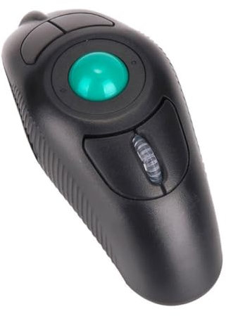 DOITOOL 2.4g Ratón Inalámbrico USB con Trackball Ergonómico y Control Pulgar Diseño para Diestros y Zurdos Uso Cómodo y Reducción De Fatiga Negro
