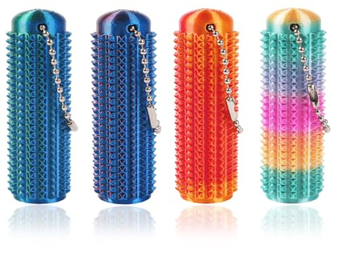 Little Ouchies Pain Fidget (4 stycken), stämning, fidgetleksaker för vuxna, spiky grippie, stämnyckelring, sensoriska leksaker för vuxna, Spiky Grippie, sensoriska leksaker för stressminskning (stil 1