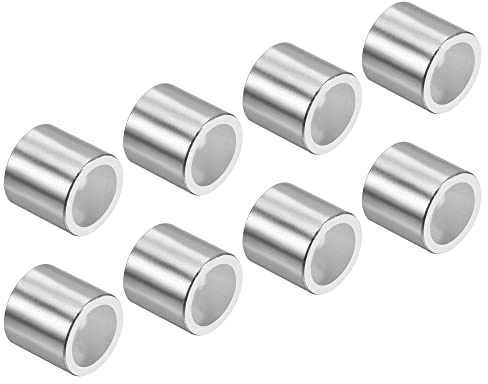 PATIKIL In linea Asse Cuscinetto Spaziatori, 16pz Pattini Velocità Spaziatore Ferramenta Alluminio per 8mm Asse Rullo, Argento