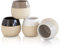 Ceramic Espresso Cups Set of 4, 4.5oz capacity - Cortado Macchiato Coffee Mugs for Nespresso Machine - Espresso Glasses - Demitasse Cups - Tazas de Cafe - Espresso Accessories - Expresso Coffee Cup