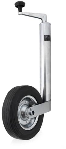 BITUXX Anhänger Stützrad mit Vollgummireifen bis 150Kg Höhen Verstellbar