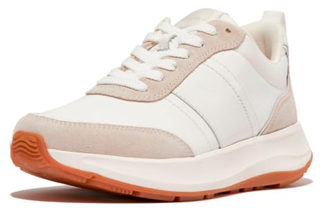 F-Mode Flow Fabric/Suede/Leather Flatform Sneakers