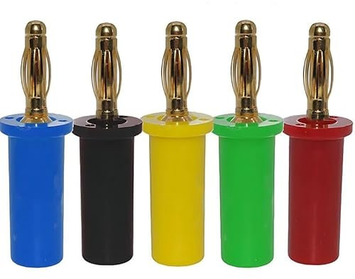 Pure Copper Gold-plated 4mm Banana, Lantern Type, High Current 4mm Sound Box Speaker Wire, Banana Gold-plated Connector(9,20 PCS)