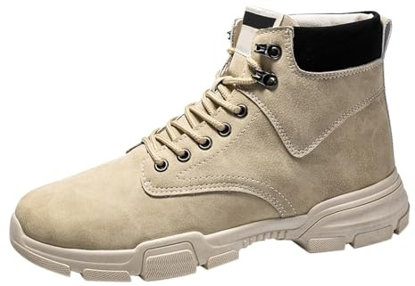 Homme Baskets Montantes d'hiver Chaussures de Randonnée à Lacets Doublure en Peluche Polaire Chaude Semelle Antidérapante Léger Tendances Sneakers Chaussures Décontractées 41