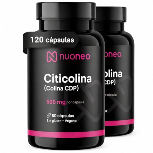 nuoneo Citicolina CDP-Colina 500 mg – 120 cápsulas – 4 meses