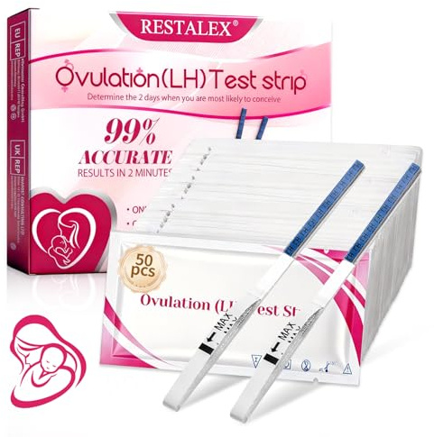 50 Strisce Kit Di Test Ovulazione, Tests Fertilità Familiare, Test Di Ovulazione Sensibile, Pratique Pour Un Usage Domestique, Rilevazione Rapida In 3 Minuti