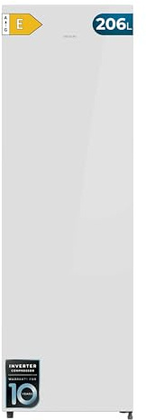 Cecotec Congelador Vertical 206L Bolero CoolMarket UF 206 Dual White E
