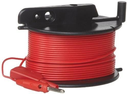 Fluke GEO CABLE-REEL 50M Durable Red Cable Reel for Earth Ground Testing, 50m Length