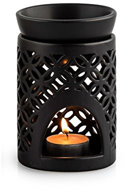 pajoma Duftlampe Nimo, Schwarz, aus Keramik, 12 x 12 x 12.5 cm