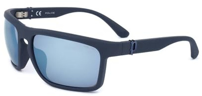 Police SPLF63 Brille, Matt Night Blue, 63 für Herren, Matt Night Blue
