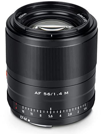 VILTROX 56mm F1.4 f/1.4 STM Objetivo de Enfoque Automático Gran Apertura AF APC-S Retrato Objetivo Principal Compatible con Cámaras Canon EOS EF-M M10 M100 M200 M3 M5 M50 M50II M6 M6II