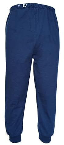 Pantalon à langer imperméable pour les personnes âgées, pantalon long anti-fuite, coton lavable, coussinets urinaires pour adultes, paralysés, hommes femmes alités (bleu, XL)