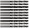 STROXX 10x Spiralbohrer - 10,0mm - HSS DIN 338 - Rollgewalzt - Stahlbohrer - Metallbohrer - Zubehör für Bohrschrauber und Bohrständer