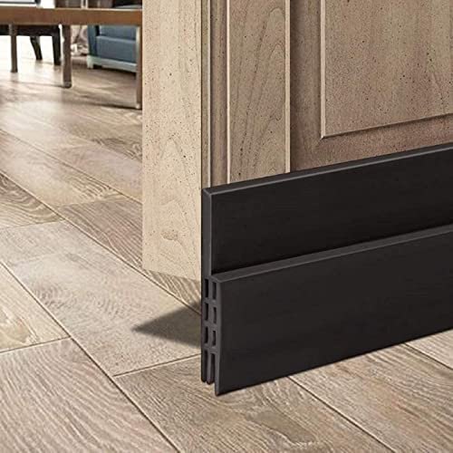 SXYHKJ Bas de Porte Anti Bruit Bande d'Etanchéité en Silicone 5x200cm Adhésif Imperméable à l'Eau Isolement du Bruit Triple Limite du Passage d'Air Anti insecte