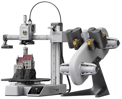 Bambu Lab A1 Mini Combo, A1 Mini 3D Printer&AMS lite, Multi-Color Printing
