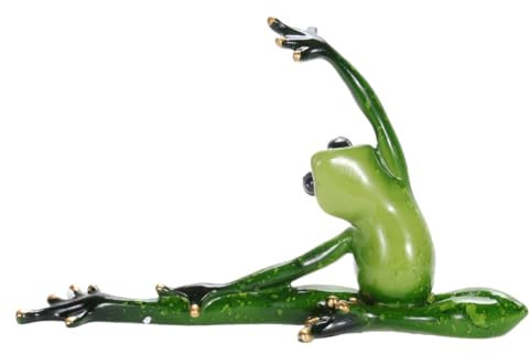 AOKWAWALIY Wohnkultur 1Stk lustige Froschgartendekoration Garten Statue Landschaft Ornament Vintage- 3D-Yoga-Frösche Yoga-Frösche-Figur Schreibtisch Kunsthandwerk Skulptur