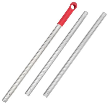 FOMIYES Mango De Escoba Acero Inoxidable Repuesto Varilla De Fregona Mango De Repuesto Para Escoba Accesorio De Limpieza