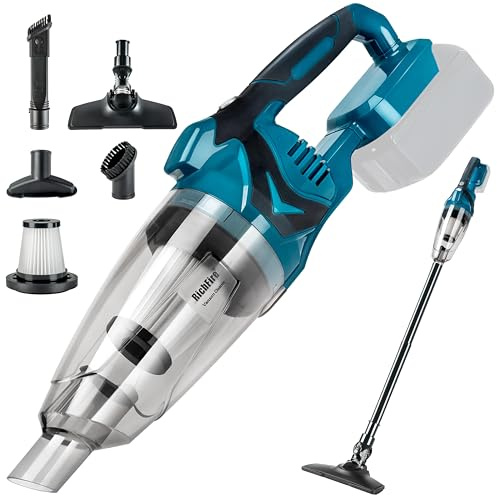 RichFire Cordless Vacuum Cleaner Compatible with Makita Battery,Wireless Handheld Vacuum Cleaner for Home, Boat, Workshop, Pet Hair, Furniture Cleaning(Tool Only No Battery)