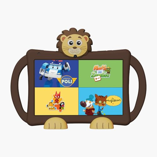 Logikids Star - Tablette Enfant - 10.1 - 3 a 8 Ans - Android 15 - WiFi 6-4 Go RAM - 64 Go + 256 Go - Éducative et Ludique avec Coque Silicone - Contrôle Parental - Kidjo 6 Mois Offerts