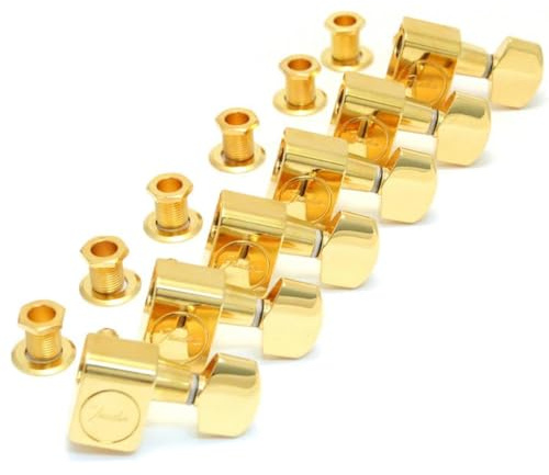 Fender American Series Stratocaster Guitar Tuners with Gold Hardware Set of 6 Gold, Guitar Accessories
