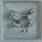 Lauschaer Glas Christbaumschmuck Vögel mit Glasschwanz Silber Glanz 3 Stück Christbaumschmuck Weihnachtsbaumschmuck mundgeblasen