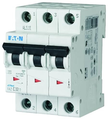 Eaton 278880 Disjoncteur, 0,5 A, 3P, protection d'écran Char
