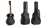 NAVARREZ special dark moon NV112, Konzertgitarre 1/2, schwarz & CAHAYA Gitarrentasche Akustikgitarre Gig Bag Guitar Case wasserdicht gepolsterte Gitarre Rucksack Verdickte Gitarrentasche