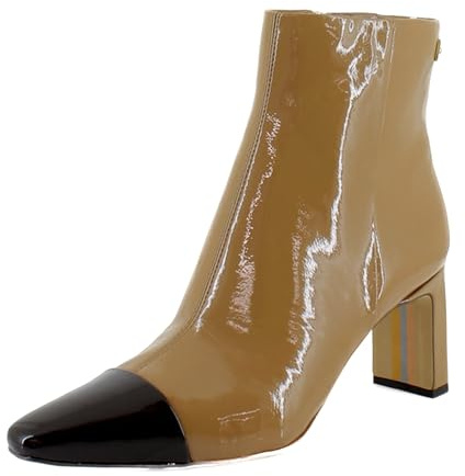 Sam Edelman Women's Saige Ankle Boot, Camel Sand/Rich Chocolate, 6