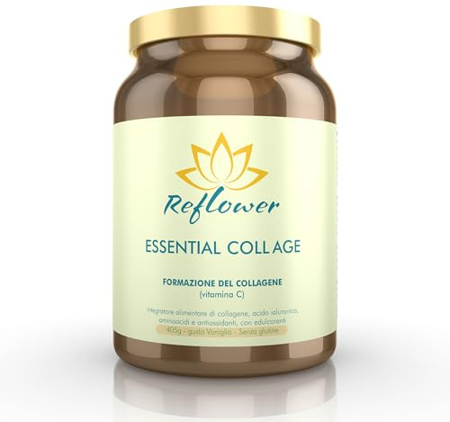 Reflower - Essential Coll Age vaniglia 300g - Integratore di Collagene e Antiossidanti