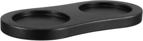 MUCKLILY Holzhalter Für Salz Und Pfeffermühlen Mit Fächern Gewürzregal Aus Dickem Holz Aufbewahrungshalter Für Mühlen Der Arbeitsplatte Rutschfeste Basis Für Küche Und Zuhause