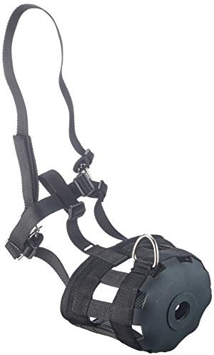 Kerbl 321625 Maulkorb/Fressbremse Nylon, schwarz, Pony