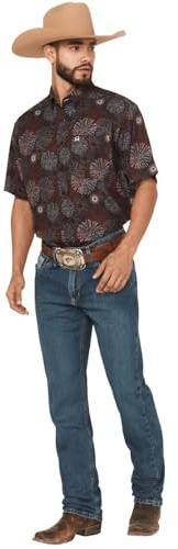 Cinch Men's Silver Label Slim Fit Jean, Medium Stone Wash, 31W x 32L