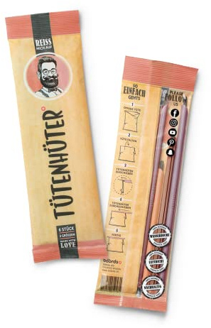 TÜTENHÜTER Tütenverschluss für Lebensmittel - wasserdicht luftdicht gefrierstabil Aromaschutz