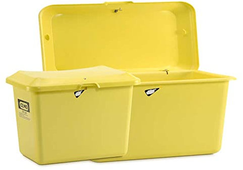 Cemo 10975 Streugutbehälter, PLUS3 400 L, Gelb, RAL 1016 ohne Entnahme