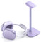 MANMUVIMO Headphone Stand, Desktop Headset Holder (Purple) Heavy Base Desk Earphone Stand Aluminum Gaming Headset Hanger Rack for AirPods Max, AirPods, AirPods Pro, Beats, Bose
