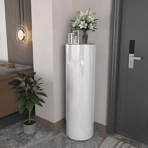 Genérico Zapatero Giratorio 360° Estante Redondo De Metal Independiente Organizador Vertical para Zapatos y Bolsos Espacios Pequeños Almacenamiento para Armario Pasillo Sala de Estar (120 * 33cm)