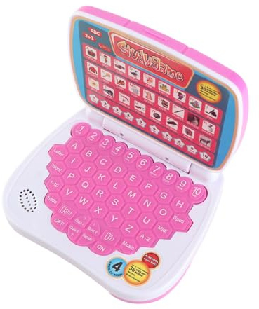 Generic Computadora Educativa para Niños Pequeños 5 Modos de Aprendizaje ABC y Juegos con Cuestionarios Interactivos para Niños Mayores de 3 Años