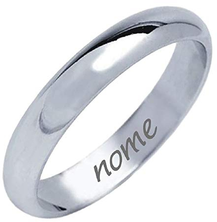 Gold Gala Anello Fedina Uomo Donna in Argento 925 Rodiato Incisione Gratuita Made in Italy Gioielleria (18)