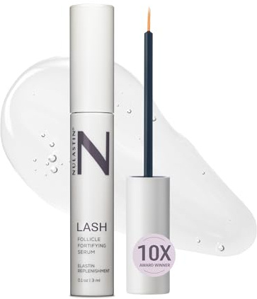 NULASTIN Follicle Fortifying Lash Serum - Clinically Tested Eyelash Enhancing Serum - Nourishes & Repairs to Promote Longer-Looking Lashes - Enriched with Hair-Strengthening Ingredients (0.1 Fl Oz)