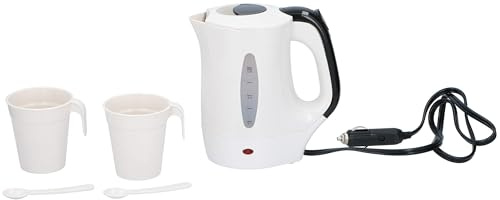 All Ride 8711252177052 - Hervidor de agua para camión de 24 V (0,5 L, incluye 2 tazas y 2 cucharas, plástico)