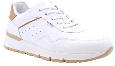 Nero Giardini E400192U Sneakers Uomo in Pelle - Bianco 42 EU