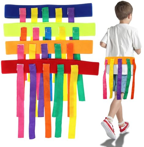 Vaguelly Cintura da gioco per bambini, 12 pezzi, in materiale Oxford, per ragazzi e ragazze, favorisce il pensiero logico e l'interazione genitore-figlio
