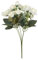 Ideen mit Herz Blütenbusch | Künstliches Blumenarrangement | Blumenstrauß | Rosen | Deko-Blüten mit langem Stiel | 15 Blüten Ø ca. 2,5 bis 4 cm (Creme)