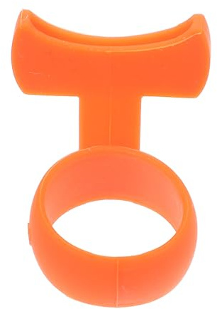 TOYZFRIENDY Soporte Accesorios Púas para Silicona Antideslizante de Guitarra y Desgaste Naranja, Resistente al No se Deforma Adecuado para Principiantes