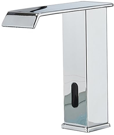 GAOFEMZ Touchless Brass Sensor Faucet, Automatic Infrared Waterfall Tap for Bathroom, G1/2 Connection, Easy Countertop Installation, Modern Luxury Design